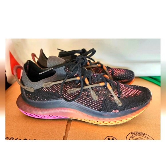 adidas Other - Adidas 4D Fusio Originals Running Shoe Black Orange Pink mens 8.5